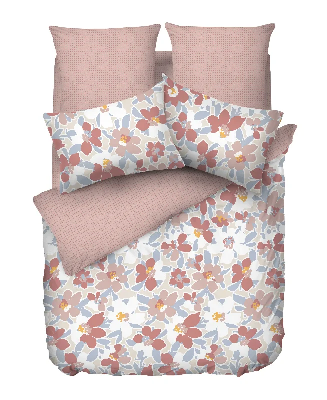 Queen - size comforters for standard queen - sized mattressesEsprit Camellia 100% Cotton Luster Sateen Comforter