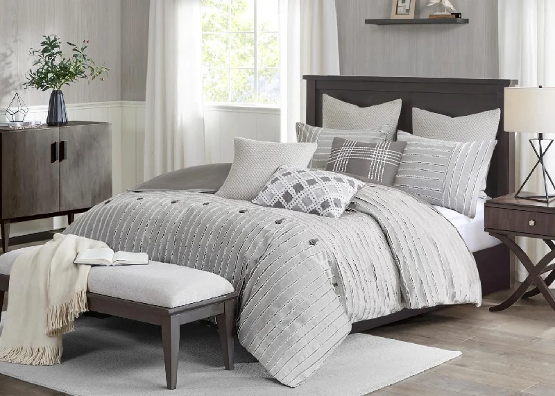 Bamboo - fiber - filled comforters with antibacterial and breathable qualitiesMadison Park Signature Essence Cotton Clip Jacquard Comforter Set Bamboo - fiber - filled comforters with antibacterial and breathable qualitiesMadison Park Signature Essence Cotton Clip Jacquard Comforter Set