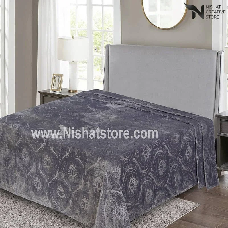 Alpaca wool blankets for a hypoallergenic and warm optionExclusive Embossed Double Blanket NCS# 144