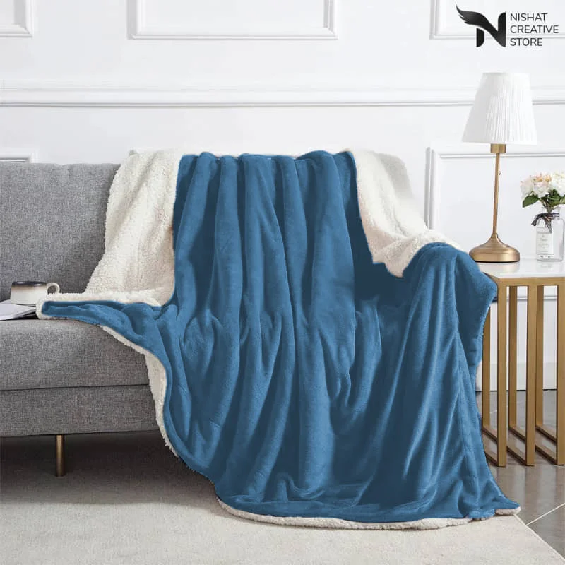 King - size blankets to cover large beds comfortablyExclusive Sherpa Double Blanket NCS # 131 King - size blankets to cover large beds comfortablyExclusive Sherpa Double Blanket NCS # 131