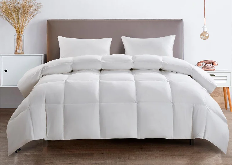 Cotton - filled comforters for a breathable and natural sleep experienceSerta Extra Warmth White Goose Feather and Down Fiber Comforter Cotton - filled comforters for a breathable and natural sleep experienceSerta Extra Warmth White Goose Feather and Down Fiber Comforter