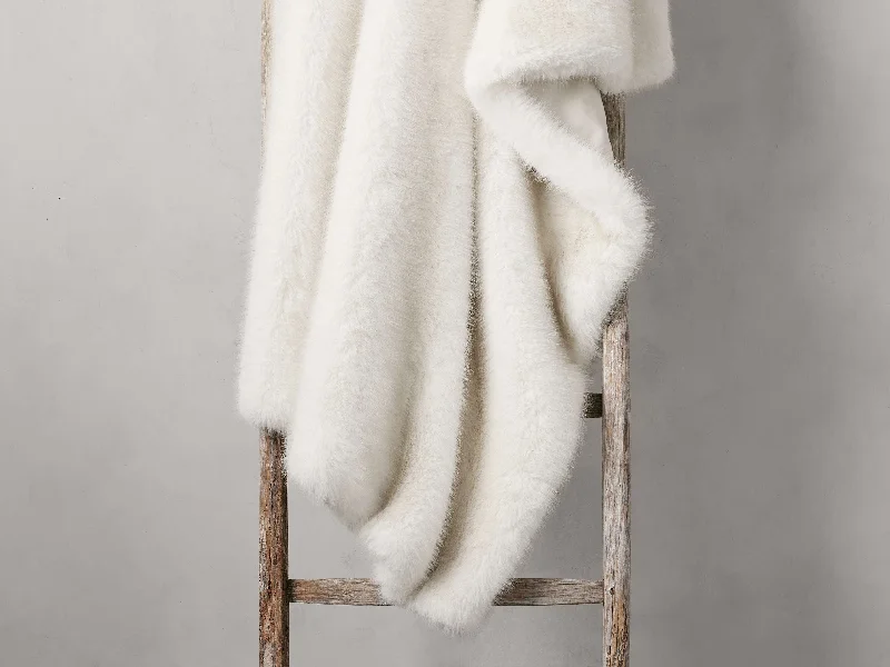 Recycled polyester blankets for an eco - conscious optionFairbanks Faux Fur Throw