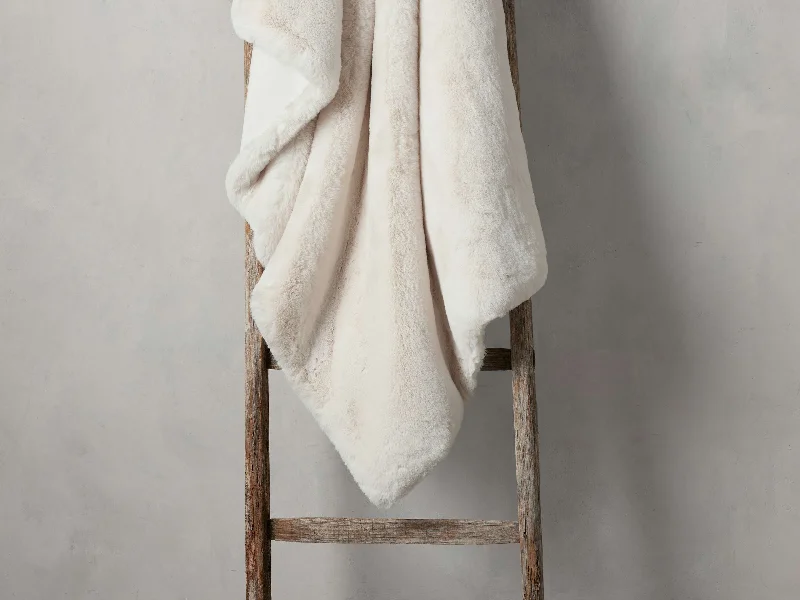 Microfiber blankets that are durable and easy to care forFaux Fur Rabbit Throw