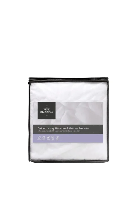 Wool - filled mattresses for natural insulation and moisture - wickingThe Fine Bedding Co Quilted Luxury Waterproof Mattress Protector Wool - filled mattresses for natural insulation and moisture - wickingThe Fine Bedding Co Quilted Luxury Waterproof Mattress Protector