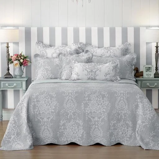 modern minimalist bedspreads for contemporary bedroomsFlorence Bedspread Range Grey by Bianca modern minimalist bedspreads for contemporary bedroomsFlorence Bedspread Range Grey by Bianca