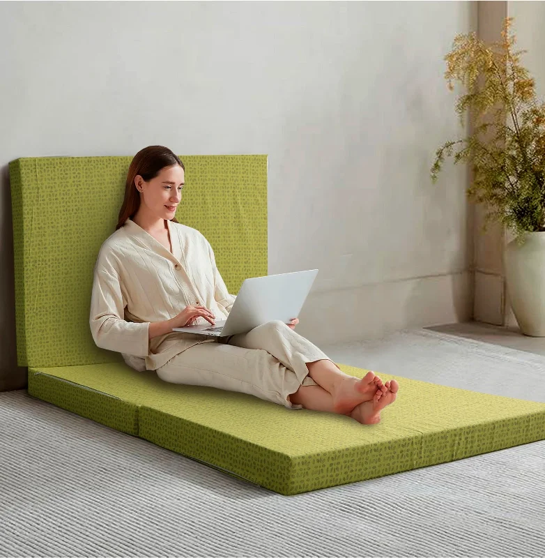 Bamboo - charcoal infused mattresses for odor absorptionFoldable/Portable Mattress-Lime Texture Bamboo - charcoal infused mattresses for odor absorptionFoldable/Portable Mattress-Lime Texture