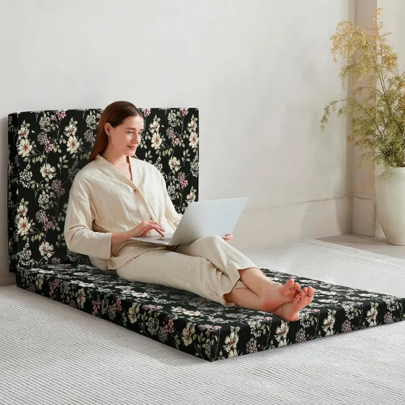 Gel - infused memory foam mattresses for cooler sleepFoldable/Portable Mattress-Mid Night Garden Gel - infused memory foam mattresses for cooler sleepFoldable/Portable Mattress-Mid Night Garden
