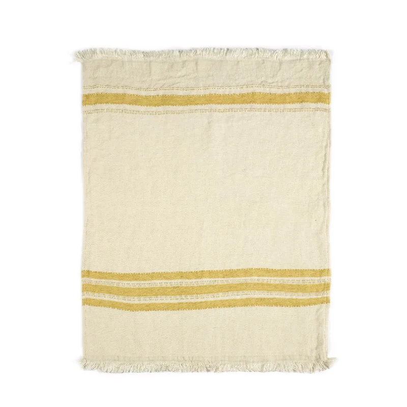 Bamboo fiber blankets with natural antibacterial propertiesFouta Mustard Stripe Towel/Throw Blanket Bamboo fiber blankets with natural antibacterial propertiesFouta Mustard Stripe Towel/Throw Blanket