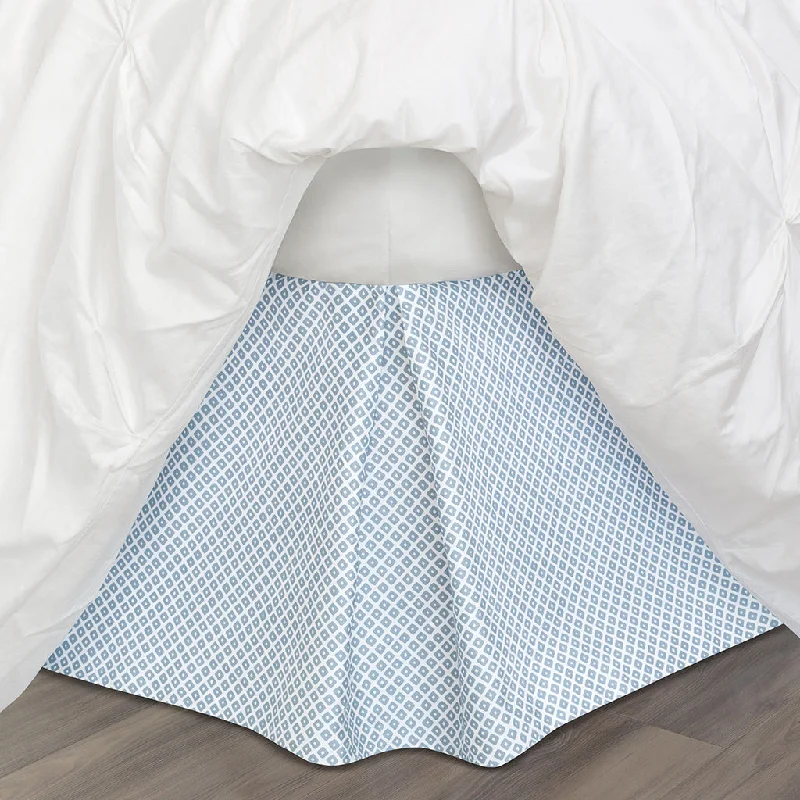 Bed skirts for beds with a platform - style frameBed skirts for beds with a solid - panel frameFrench Blue Diamonds Bed Skirt Bed skirts for beds with a platform - style frameBed skirts for beds with a solid - panel frameFrench Blue Diamonds Bed Skirt