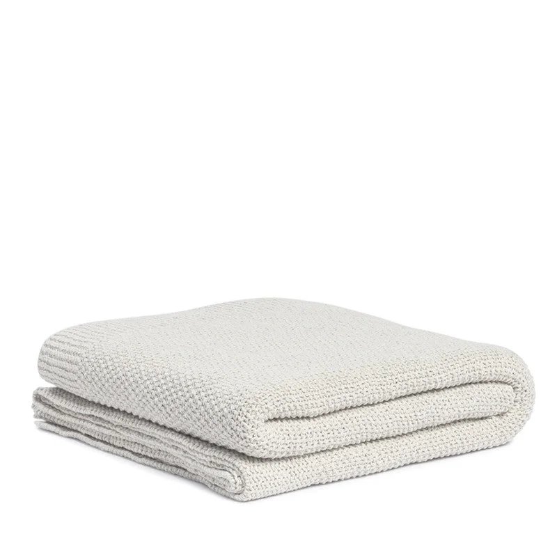 Cashmere blankets for ultimate softness and luxuryRecycled denim throw off white