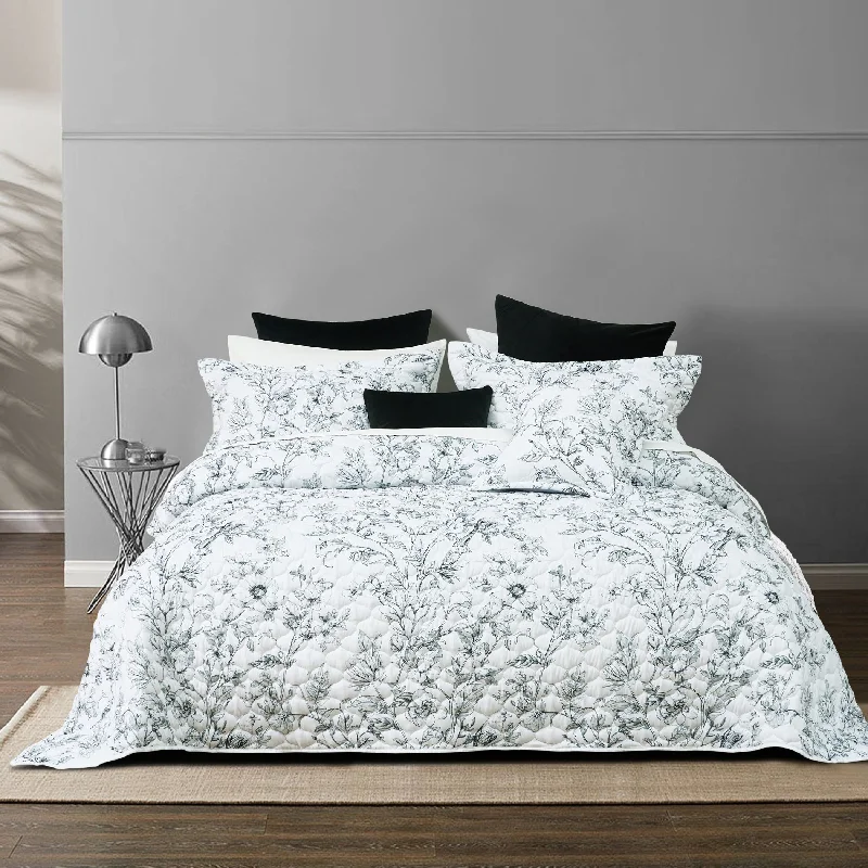 gothic style bedspreads with dark colors and ornate details for a mysterious bedroomGracie Bedspread Set White gothic style bedspreads with dark colors and ornate details for a mysterious bedroomGracie Bedspread Set White