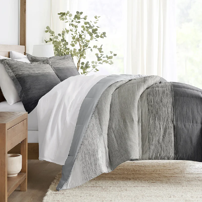 Queen - size comforters for standard queen - sized mattressesGray Ombre Reversible Down-Alternative Comforter Set Queen - size comforters for standard queen - sized mattressesGray Ombre Reversible Down-Alternative Comforter Set