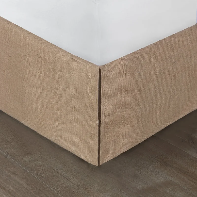 Bed skirts for beds with a curved frameBed skirts for beds with a solid - panel frameGreenland Home Burlap Natural Twin Bed Skirt 15`` Bed skirts for beds with a curved frameBed skirts for beds with a solid - panel frameGreenland Home Burlap Natural Twin Bed Skirt 15``