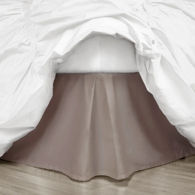 Bed skirts for beds with a solid - panel frameBed skirts for beds with a solid - panel frameHazelnut Pleated Bed Skirt