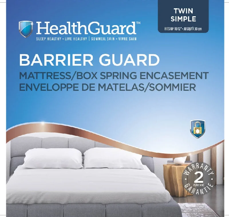 Gel - infused memory foam mattresses for cooler sleepHealthGuard Twin Barrier Guard