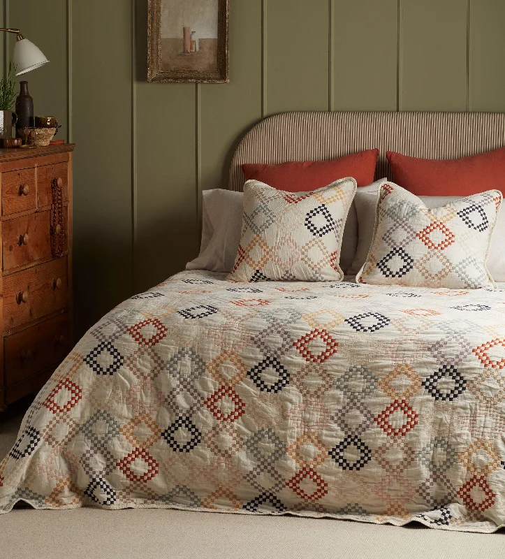 bohemian bedspreads with vibrant colors and patterns for an eclectic decorJolene 100% Cotton Quilted Throw bohemian bedspreads with vibrant colors and patterns for an eclectic decorJolene 100% Cotton Quilted Throw