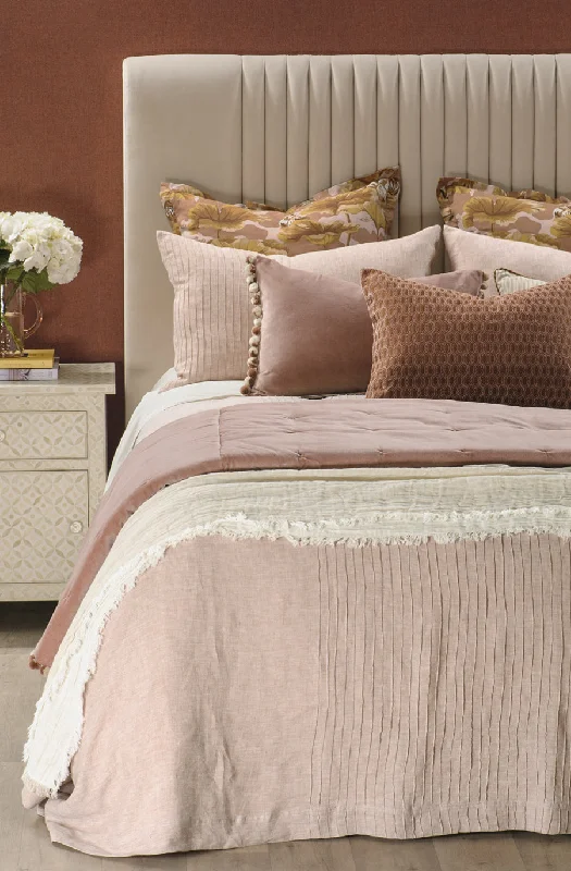 gothic style bedspreads with dark colors and ornate details for a mysterious bedroomKaiyu Pink Clay Bedspread gothic style bedspreads with dark colors and ornate details for a mysterious bedroomKaiyu Pink Clay Bedspread