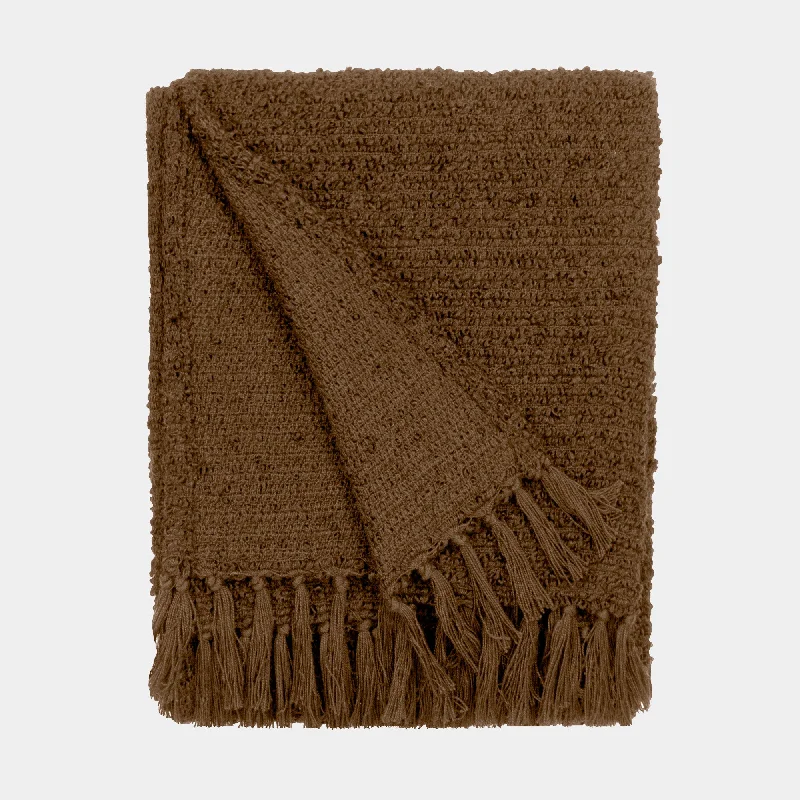 country style bedspreads with floral prints and gingham accents for a homely feelKarumba - Cocoa Textured Boucle Throw 130x170cm country style bedspreads with floral prints and gingham accents for a homely feelKarumba - Cocoa Textured Boucle Throw 130x170cm