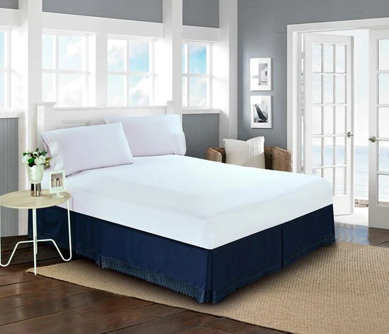 Bed skirts for water beds to give them a more traditional lookBed skirts for beds with a metal frameElegant Comfort Lace Fringe Bed Skirt - 15 inch Drop - Elevate your Bed Bed skirts for water beds to give them a more traditional lookBed skirts for beds with a metal frameElegant Comfort Lace Fringe Bed Skirt - 15 inch Drop - Elevate your Bed