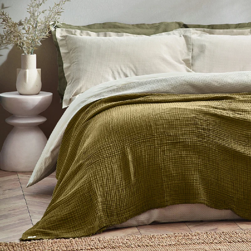 southwestern style bedspreads with native american patterns for a cultural touchLark Muslin Cotton Oversized Throw Khaki southwestern style bedspreads with native american patterns for a cultural touchLark Muslin Cotton Oversized Throw Khaki