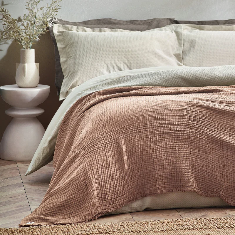 rustic farmhouse bedspreads with patchwork designs for a cozy feelLark Muslin Cotton Oversized Throw Pink Clay rustic farmhouse bedspreads with patchwork designs for a cozy feelLark Muslin Cotton Oversized Throw Pink Clay