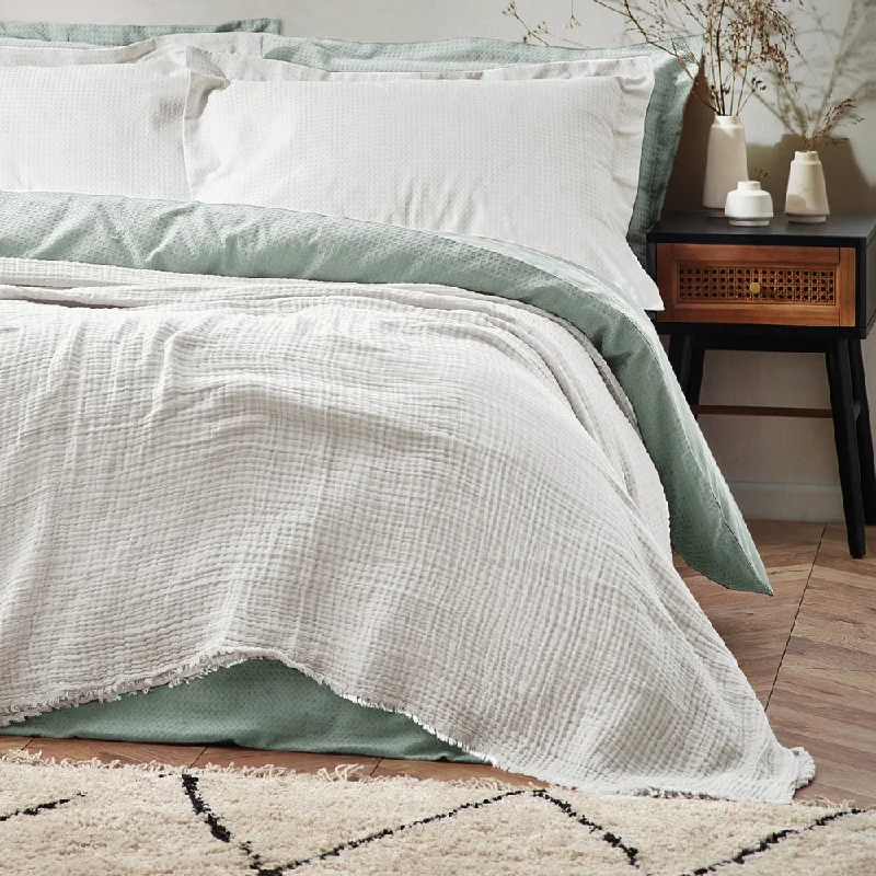southwestern style bedspreads with native american patterns for a cultural touchLark Muslin Cotton Oversized Throw White southwestern style bedspreads with native american patterns for a cultural touchLark Muslin Cotton Oversized Throw White