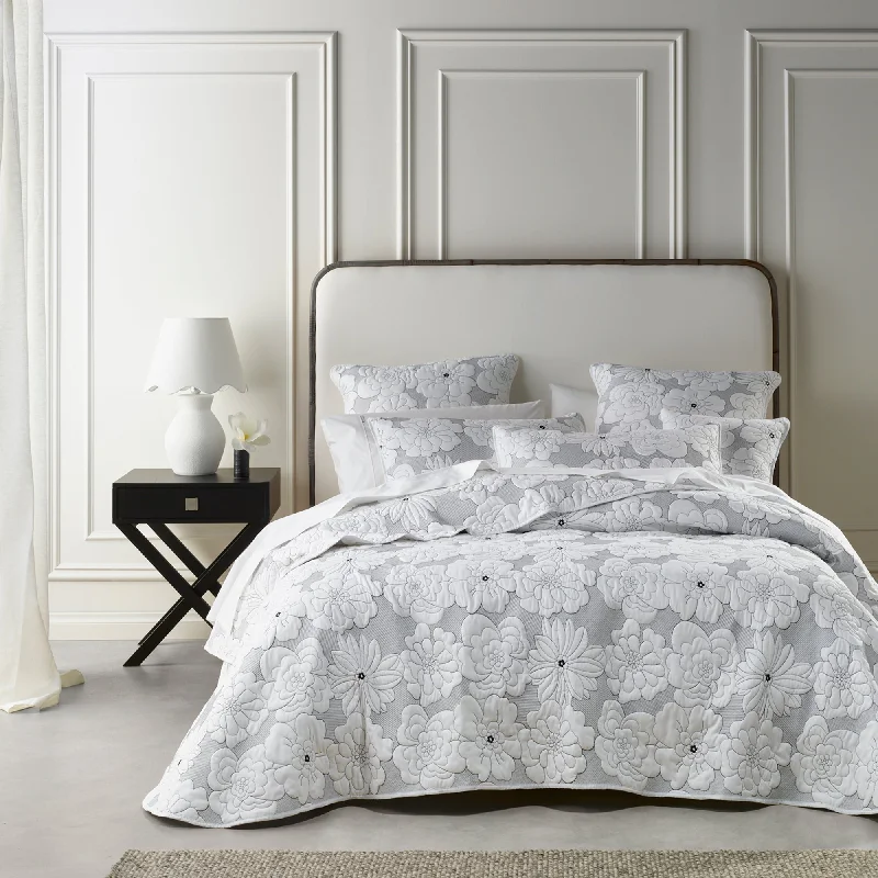 asian - inspired bedspreads with traditional motifs such as cherry blossoms or dragons for a zen atmosphereLeona White Bedspread Set By Bianca asian - inspired bedspreads with traditional motifs such as cherry blossoms or dragons for a zen atmosphereLeona White Bedspread Set By Bianca