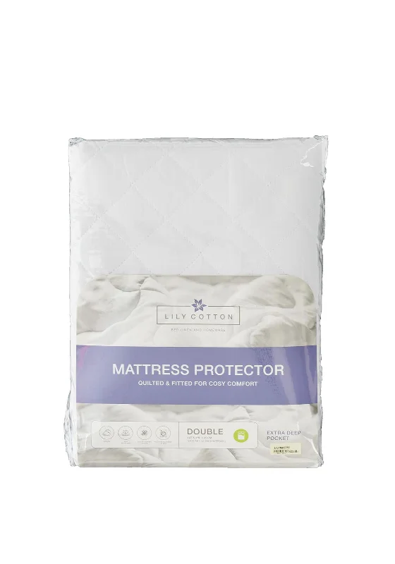 Memory foam mattresses for pressure relief and contouringLily Cotton Mattress Protector, White Memory foam mattresses for pressure relief and contouringLily Cotton Mattress Protector, White