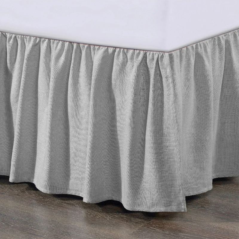 Bed skirts for beds with a simple - straight - lined frameBed skirts for air beds to make them look more like a regular bedLily Gathered Linen Bed Skirt Bed skirts for beds with a simple - straight - lined frameBed skirts for air beds to make them look more like a regular bedLily Gathered Linen Bed Skirt