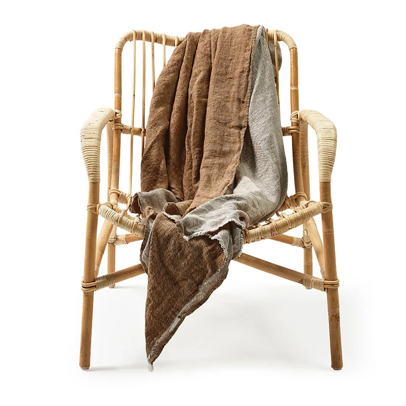 Fleece blankets for a cozy and plush textureLinen throw hazel