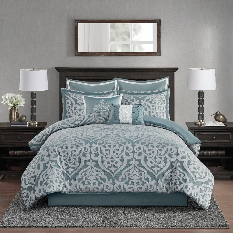 King - size comforters to fit large king - sized beds perfectlyMadison Park Dillon 8 Piece Jacquard Comforter Set King - size comforters to fit large king - sized beds perfectlyMadison Park Dillon 8 Piece Jacquard Comforter Set