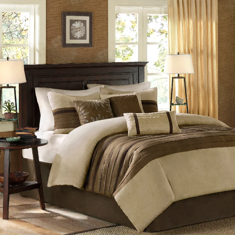 King - size comforters to fit large king - sized beds perfectlyMadison Park Teagan 7 Piece Comforter Set King - size comforters to fit large king - sized beds perfectlyMadison Park Teagan 7 Piece Comforter Set