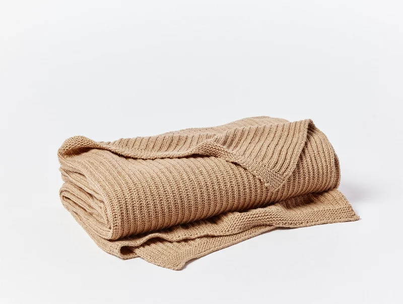 Mohair blankets with a unique sheen and softnessMadrone Knit Organic Throw