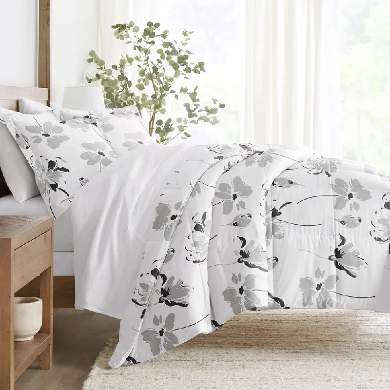 Silk - filled comforters for a luxurious and smooth touchMagnolia Grey Patterned Down-Alternative Comforter Set Silk - filled comforters for a luxurious and smooth touchMagnolia Grey Patterned Down-Alternative Comforter Set