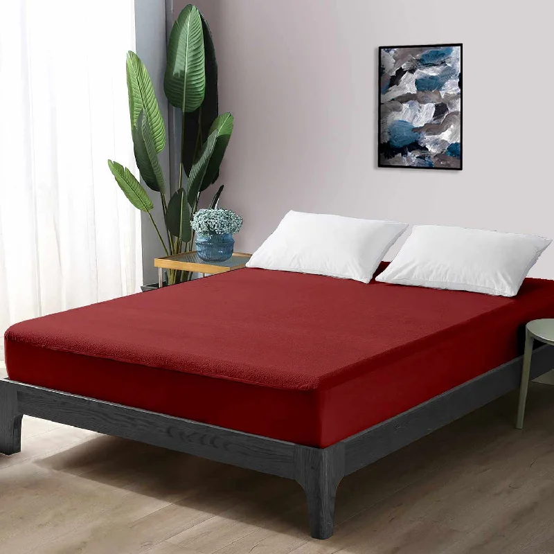 Latex mattresses with natural bounce and breathabilityMaroon Terry Cotton Soft & Breathable Water Proof Mattress Protector Cover for Double Bed - 36"x72" ( Maroon ) - (mp-marron-db) Latex mattresses with natural bounce and breathabilityMaroon Terry Cotton Soft & Breathable Water Proof Mattress Protector Cover for Double Bed - 36"x72" ( Maroon ) - (mp-marron-db)