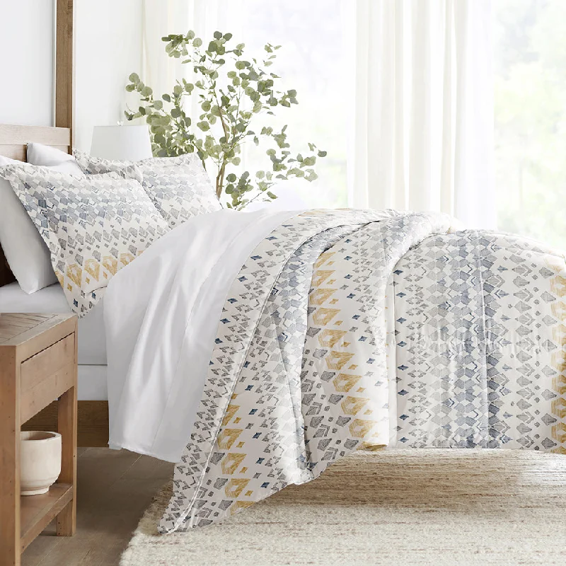 Down - filled comforters for supreme warmth and lightnessMayan Stamp Down-Alternative Comforter Set Down - filled comforters for supreme warmth and lightnessMayan Stamp Down-Alternative Comforter Set