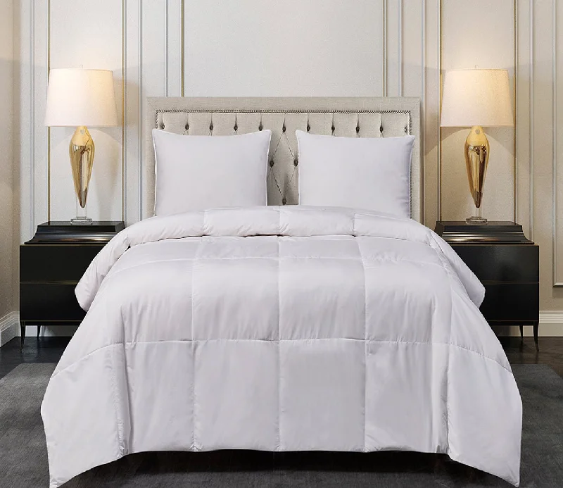 Latex - filled comforters with a bouncy texture and good supportBlue Ridge Home Microfiber Natural Feather and Down Blend Comforter Latex - filled comforters with a bouncy texture and good supportBlue Ridge Home Microfiber Natural Feather and Down Blend Comforter