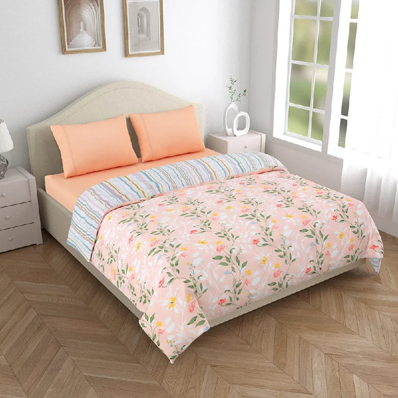 King - size comforters to fit large king - sized beds perfectlyMicrofibre Reversible Comforter, Blush Vineyard King - size comforters to fit large king - sized beds perfectlyMicrofibre Reversible Comforter, Blush Vineyard
