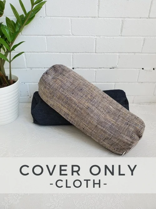 Bolsters Filled with Natural Buckwheat Hulls for a Custom FitCloth Mini Round Bolster - Cover Only - Bolsters Filled with Natural Buckwheat Hulls for a Custom FitCloth Mini Round Bolster - Cover Only -