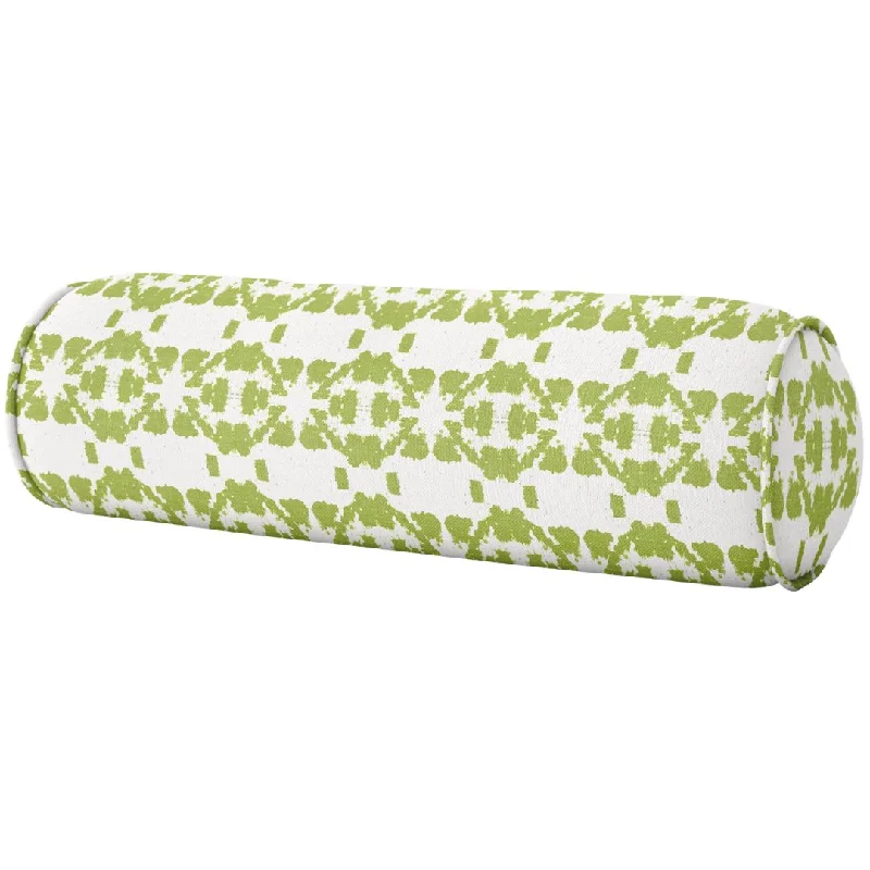 Wool - filled duvets for natural insulation and moisture - wicking propertiesMosaic Green Round Bolster Pillow Wool - filled duvets for natural insulation and moisture - wicking propertiesMosaic Green Round Bolster Pillow