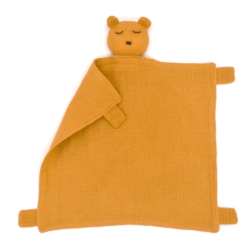 Synthetic - filled comforters like polyester for affordability and hypoallergenic propertiesBear Animal Comforter (Mustard)