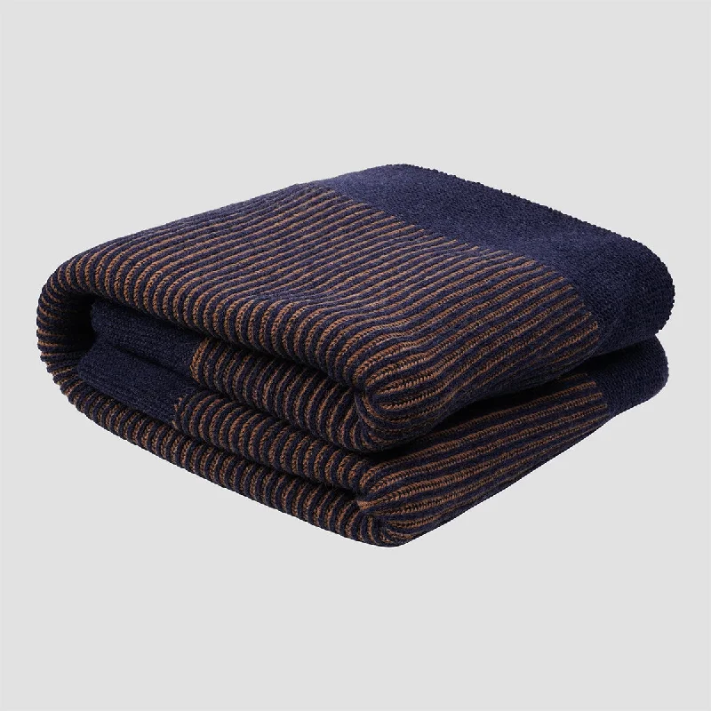 Microfiber blankets that are durable and easy to care forNavy Striped Knitted Throw Microfiber blankets that are durable and easy to care forNavy Striped Knitted Throw