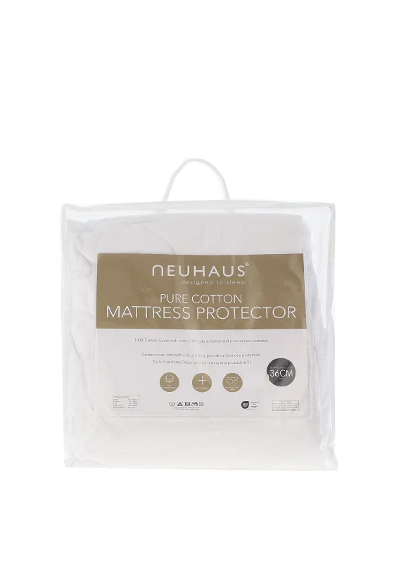 Natural latex and organic cotton blend mattressesNeuhaus Pure Cotton Double Mattress Protector Natural latex and organic cotton blend mattressesNeuhaus Pure Cotton Double Mattress Protector