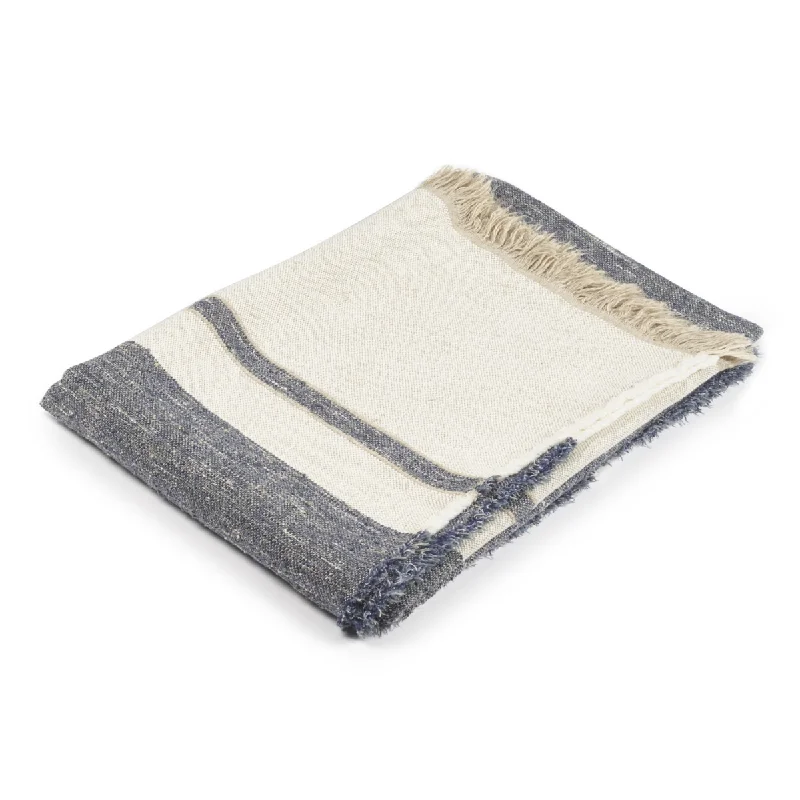 Queen - size blankets for standard - sized bedsNorth Sea Stripe Throw
