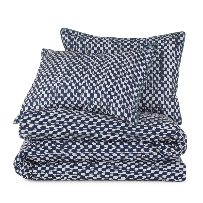 Wool - filled comforters with natural moisture - wicking and temperature - regulating featuresPetite Painted Check Deep Indigo Comforter Set from Novogratz by Utica Wool - filled comforters with natural moisture - wicking and temperature - regulating featuresPetite Painted Check Deep Indigo Comforter Set from Novogratz by Utica