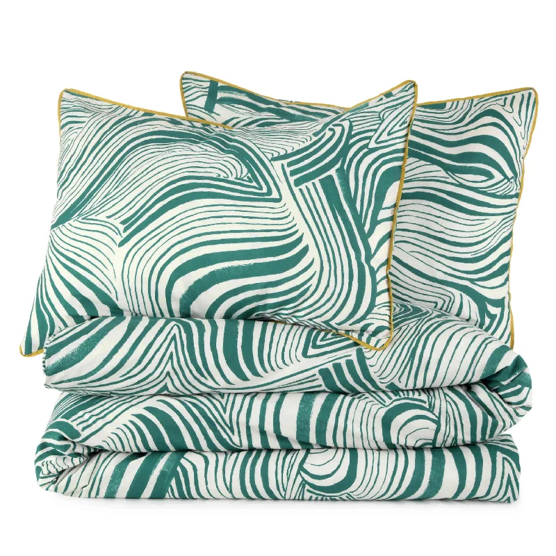 Synthetic - filled comforters like polyester for affordability and hypoallergenic propertiesZebra Marble Teal Comforter Set from Novogratz by Utica Synthetic - filled comforters like polyester for affordability and hypoallergenic propertiesZebra Marble Teal Comforter Set from Novogratz by Utica