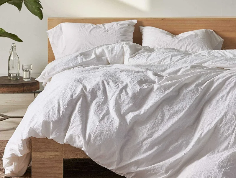 Silk - filled duvets for a luxurious and smooth sleeping experienceOrganic Crinkled Percale Duvet Cover Silk - filled duvets for a luxurious and smooth sleeping experienceOrganic Crinkled Percale Duvet Cover