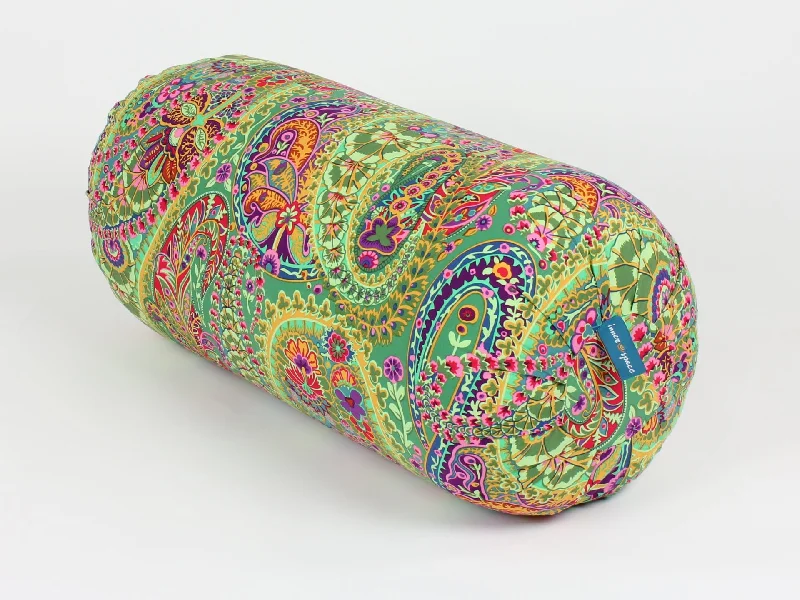Memory Foam Bolsters for Back Support in BedPaisley Prana Round Bolster