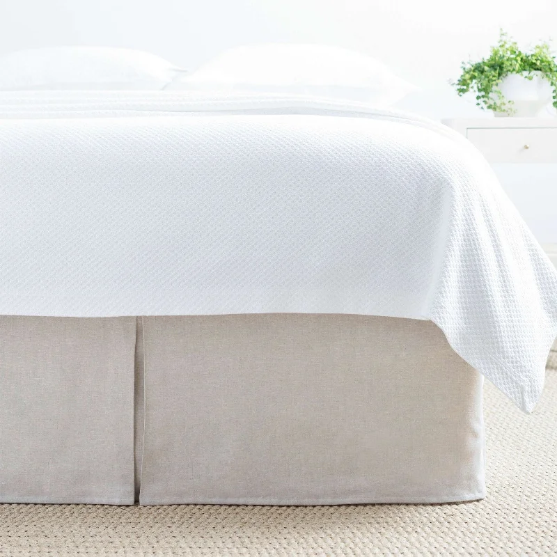 Bed skirts for water beds to give them a more traditional lookBed skirts for beds with a square framePine Cone Hill Lush Linen Natural Bed Skirt Bed skirts for water beds to give them a more traditional lookBed skirts for beds with a square framePine Cone Hill Lush Linen Natural Bed Skirt