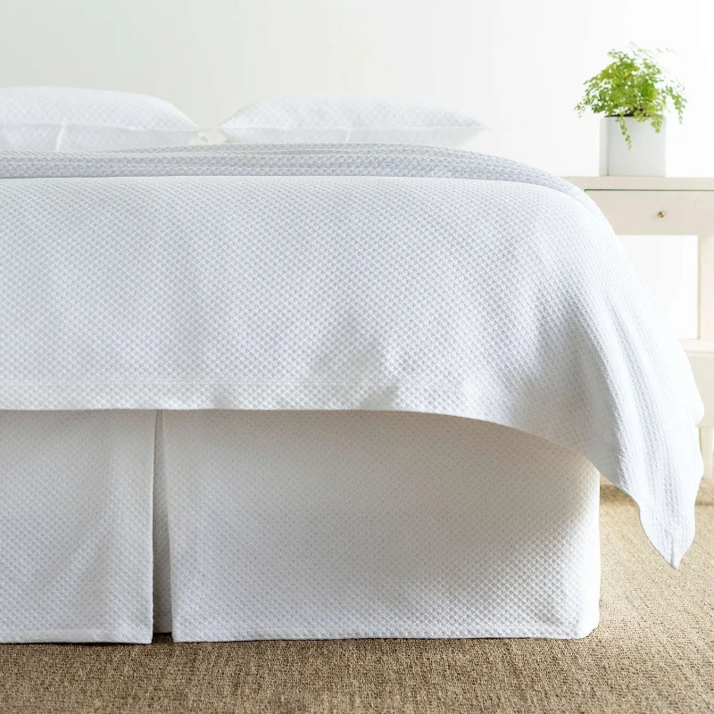 Bed skirts for beds with a non - standard frameBed skirts for beds with a slatted framePine Cone Hill Petite Trellis White Matelasse Bed Skirt Bed skirts for beds with a non - standard frameBed skirts for beds with a slatted framePine Cone Hill Petite Trellis White Matelasse Bed Skirt